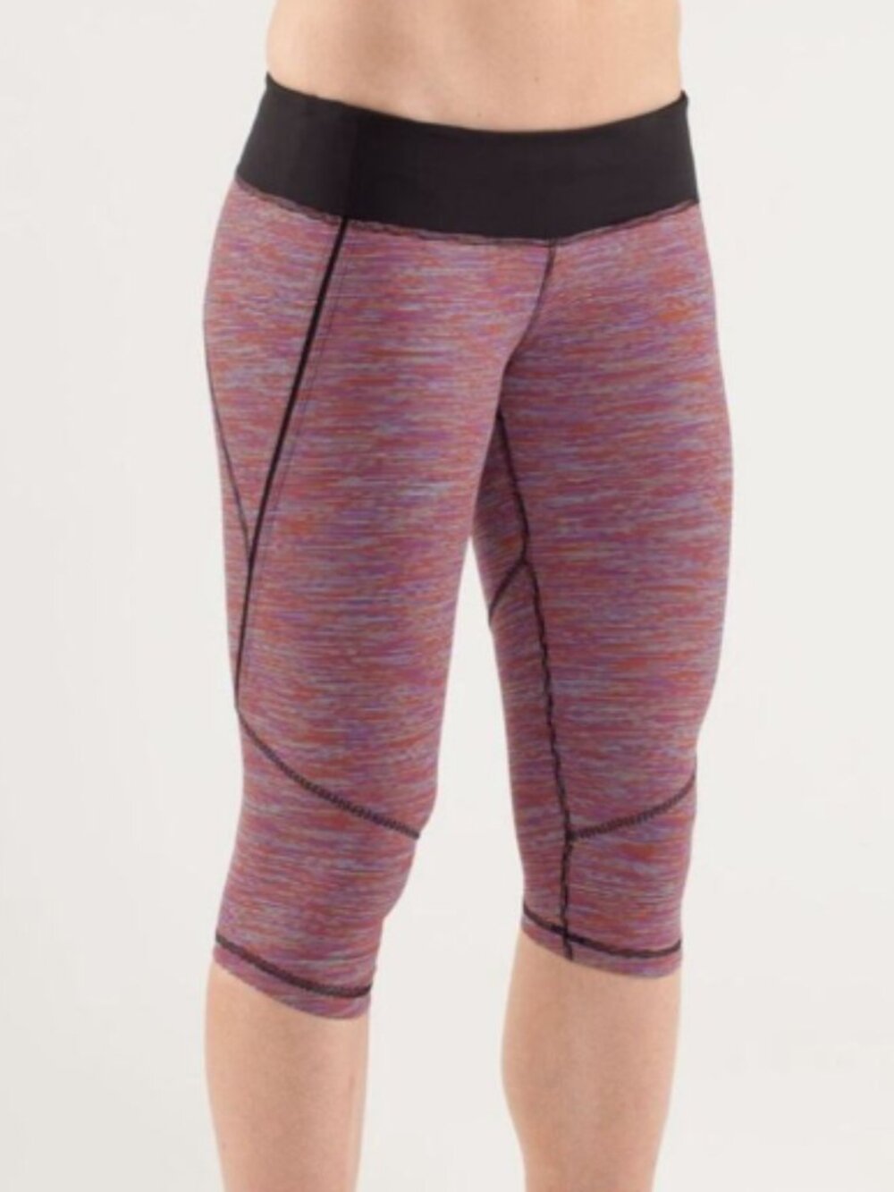 Lululemon Inspire Crop Leggings 4 Wee Are From Space Black Blue Purple Orange